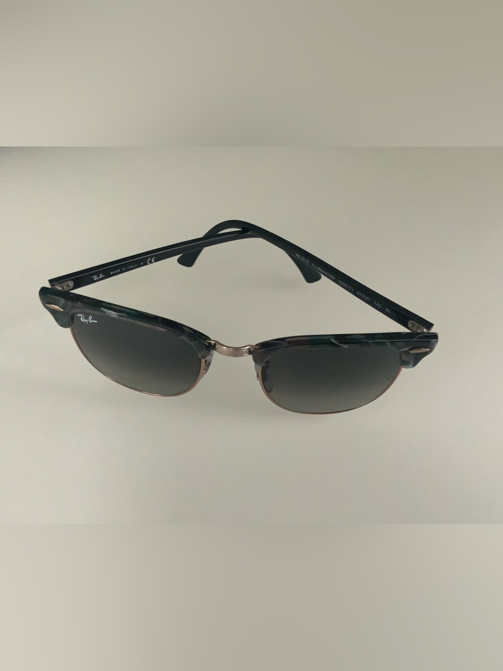 Ray-Ban Women’s Clubmaster Sunglasses — Tortoise Frame with Dark Gray Lenses